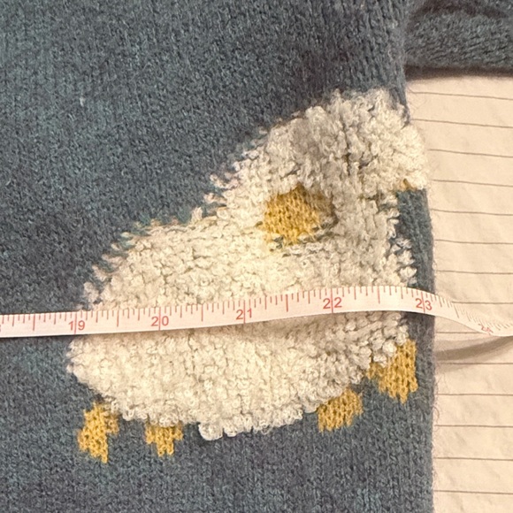 Aelfric Eden Blue Cardigan with Sheep Design - Picture 3 of 4